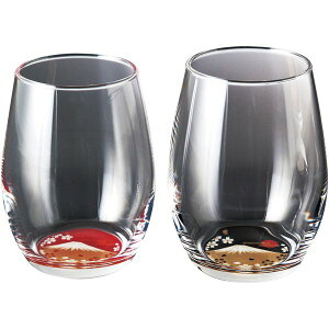 内祝い お返し 送料無料 食器 ギフト ぬりもん de Verre 蒔絵 富士山 ダルマグラス ペア セット 詰め合わせ 和風 和柄 ガラス 酒器 おしゃれ 日本製 出産内祝い 結婚内祝い 結婚祝い 出産祝い 引