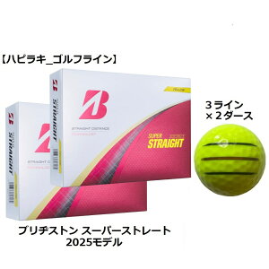 uaXg uWXg BRIDGESTONE X[p[Xg[g SUPER STRAIGHT St{[ GOLF BALL 2025Nf  CG[ C Ry ii v[g ܂ {[}[J[