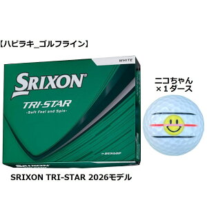 �_�����b�v DUNLOP �X���N�\�� SRIXON �g���C�X�^�[ TRI-STAR �S���t�{�[�� GOLF BALL 2026�N���f�� �� �z���C�g ���C������ �R���y �i�i �v���[���g ���܂� �{�[���}�[�J�[