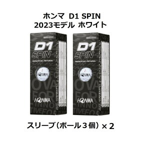 z} { HONMA D1 Xs SPIN St{[ GOLF BALL 2023Nf _[X 2X[u  zCg  CG[  O[ IW ܂ {[}[J[