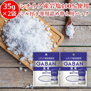 yyVLO1ʎ!z GABAN Mo ≖ ~ l߂p 35g ×2 V`AY ROCK SALT Hp  e r 嗱  ܂ lߑւ l ߂ ≖ ~p ~   񂦂 