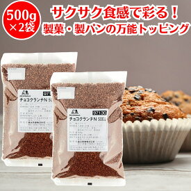 森永 チョコクランチ N 500g 2袋 チョコ チョコレート 業務用 大容量 デザート スイーツ パフェ アイス お菓子 製菓 材料 トッピング チョコバナナ 業務用チョコレート チョコチップ 製菓用 クランチチョコ チョコレート クランチ クッキー ビスケット アイス MORINAGA