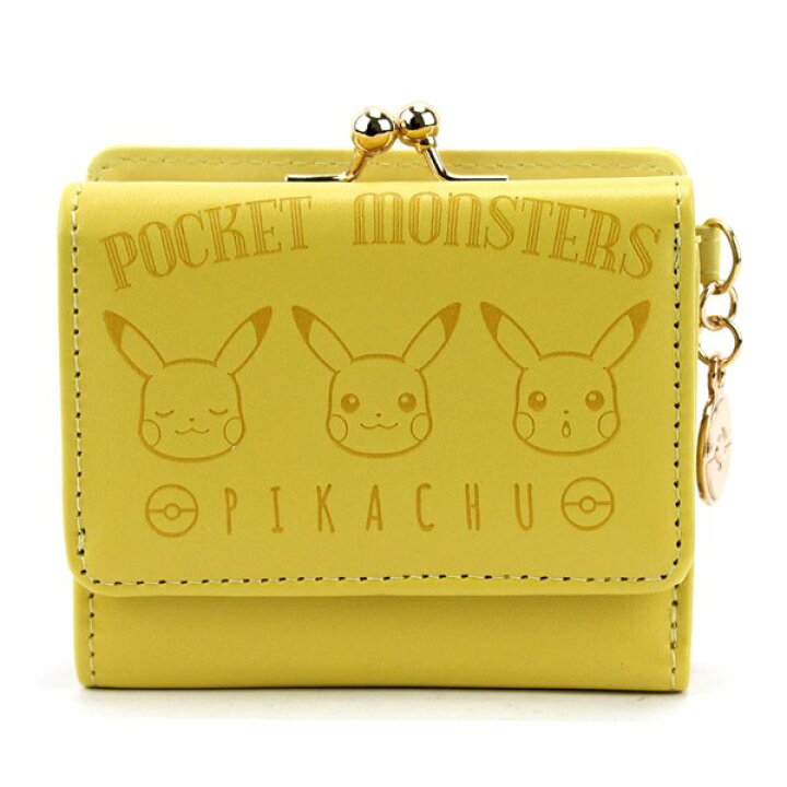 楽天市場 ポケットモンスター ピカチュウ 口金ミニ財布 グッズ ポケモン がまくち がま口 キッズ 任天堂 イエロー Pm 25 キャラクターランド はなはな