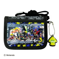 スプラトゥーン3 RFウォレット スプラトゥーン ミニ財布 財布 2つ折り ひも付き 蛍光カラー かっこいい …