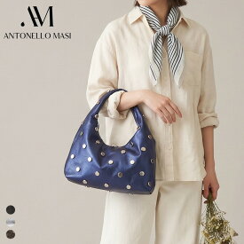 ANTONELLO MASI × SAN AND SUN 別注 REBECCA SMALL ハンドバッグ ワンショルダーバッグ レディース 本革 レザー 軽量 肩掛け ミニバッグ コンパクト おしゃれ デイリー ブルー ブロンズ ブラック イタリア製 正規代理店 保証付
