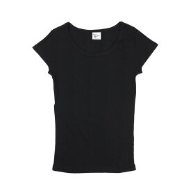 Robert P. Miller ミラー レディース 半袖 Tシャツ コットン100％ リブ インナー 下着 肌着 パネルリブ 無地 ボーダー カットソー 重ね着 フリーサイズ アメリカ アンダーウェア ロバートピーミラー 807C 正規販売店