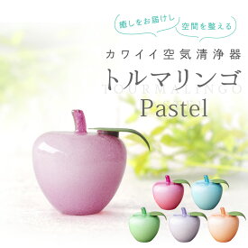 癒し インテリア雑貨 トルマリンゴPastel | 癒しグッズ リラックス 消臭 脱臭 空気清浄器 トルマリン マイナスイオン インテリア 雑貨 置物 オブジェ グッズ 小型 コンパクト 卓上 車内 りんご アップル シンプル かわいい おしゃれ 新築祝い ギフト プレゼント 日本製