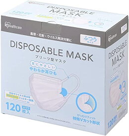 [アイリスオーヤマ] ディスポーザブル マスク 不織布 ふつう 120枚