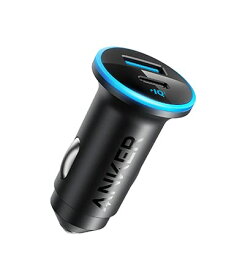 Anker 323 Car Charger (52.5W) (USB PD対応 52.5W 2ポート USB-C カーチャージャー) 【PowerIQ 3.0搭載 / コンパクトサイズ】iPhone Galaxy Android スマートフォン ノートPC iPad 各種 その他機器対応 各種対応