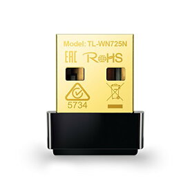 TP-Link WIFI 無線LAN 子機 11n/11g/b デュアルモード対応モデル 英語パッケージ TL-WN725N(EU)