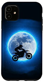 iPhone 11 スマホケース バイク 青い月 メンズ オートバイ スマホカバー モーターサイクル おもしろ ツーリング 原付 携帯 スマホケース