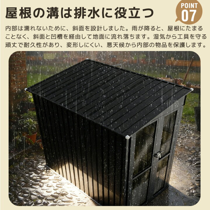 楽天市場】【新仕様】温室付き物置 屋外 大型 倉庫 大型物置 戸外収納 