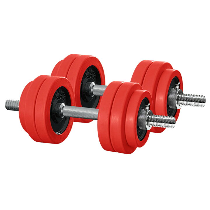 楽天市場】ダンベル 15kg 2個セット ラバーダンベル セット 計 30kg 