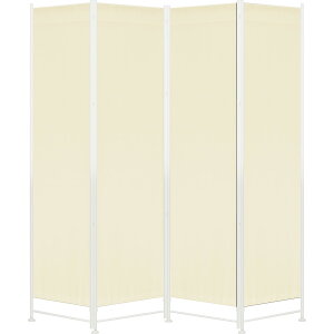 パーテーション 間仕切り 高さ200cm 4連 アジャスター足 波型 自立 可動式 折りたたみ 組み立て 布張り 衝立 4面 4枚 四つ折り 目隠し 仕切り スクリーン ついたて パーティション パーティーシ