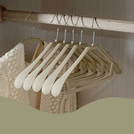 ハンガー 10本セット アーチハンガー 人体ハンガー 型崩れ防止 肩に丸み 変形にくい 丈夫 頑丈 収納 物干しハンガー 省スペース収納 整理整頓