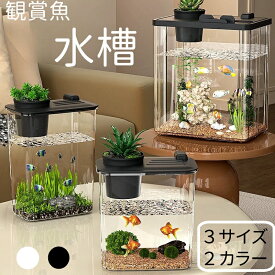 【今だけポイント5倍】小型水槽 プラスチック エアポンプ付き 静かなメダカ飼育セット 水槽 アクアリウム メダカ 水槽 セット 小型 アクアリウムメダカ飼育水槽 コンパクトデザイン水槽 – 初心者向けセット ベタ/金魚/熱帯魚 魚と植物のための理想的環境 フルセットLED水槽