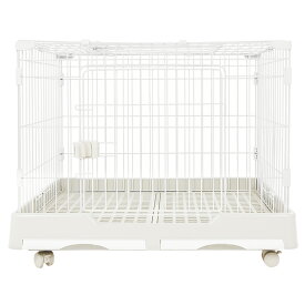 【今だけポイント5倍】犬 猫 うさぎ ゲージ 屋根付き 上から入る 屋根面ドア付き ツードア ルームケージ トイレ付き 引き出しトレー スノコ付き お留守番 送料無料 犬 小型犬 ケージ トイレ しつけ キャスター付 屋根 おしゃれ 猫 ペットケージ 多頭飼い C10080-S
