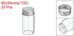 25ml  20Zbg 2.36x1.18" KXNAtbg{gǃRei A~jELbvt r[Yp[eB[߃oX\g[ȊwABp