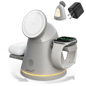 ZEEHOO ApplefoCXp3in1CX[dXe[VAQi2FMag-Safe[dX^hCg iPhone 17/16/15/14/13/12AirPodsiWatchsNZ 10TXMNV[EHb`C