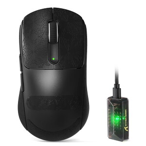 ATTACK SHARK V5 ���y�� �Q�[�~���O�}�E�X 55g DPI42000 �����x�Z���T�[ 8000Hz�������|�[�g���[�g �L��/2.4G/Bluetooth�O�͐ڑ� ��^����� �y�ʐ݌v ���ϋv�X�C�b�` �����ԃo�b�e���[ AI�h���C�o�[ ����