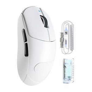 ATTACK SHARK X8PRO �Q�[�~���O�}�E�X �y�� ���� ���C�����X�}�E�X 8000hz�|�[�����O���[�g �g���C�[���[�h 55g ±5 PixArt 3395PRO�Z���T�[ �傫�߃}�E�X ���E�Ώ� �ő�40000DPI �����x60G 700IPS