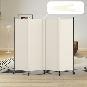 Kokorona �p�[�e�[�V���� �Ԏd�؂�4�A �L���X�^�[�t�� ����181cm ��221cm�J�o�[�X�g���b�v�t�� �X�N���[�� �՗� �܂肽���� �z�^�C�v �ډB������ ��؂� �y�� �ړ��֗� ������ �I�t�B�X ������ ��