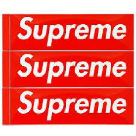 Shupreme シュプリーム Box Logo ステッカー 正規品　3枚　サイズ 5.7cm X 19cm