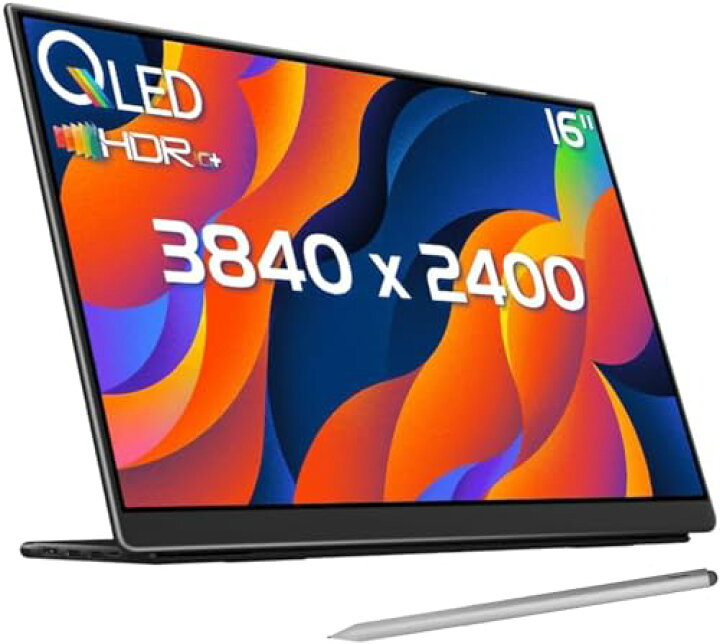 楽天市場】EHOMEWEI モバイルモニター 16インチ 4K 3840x2400 QLED 