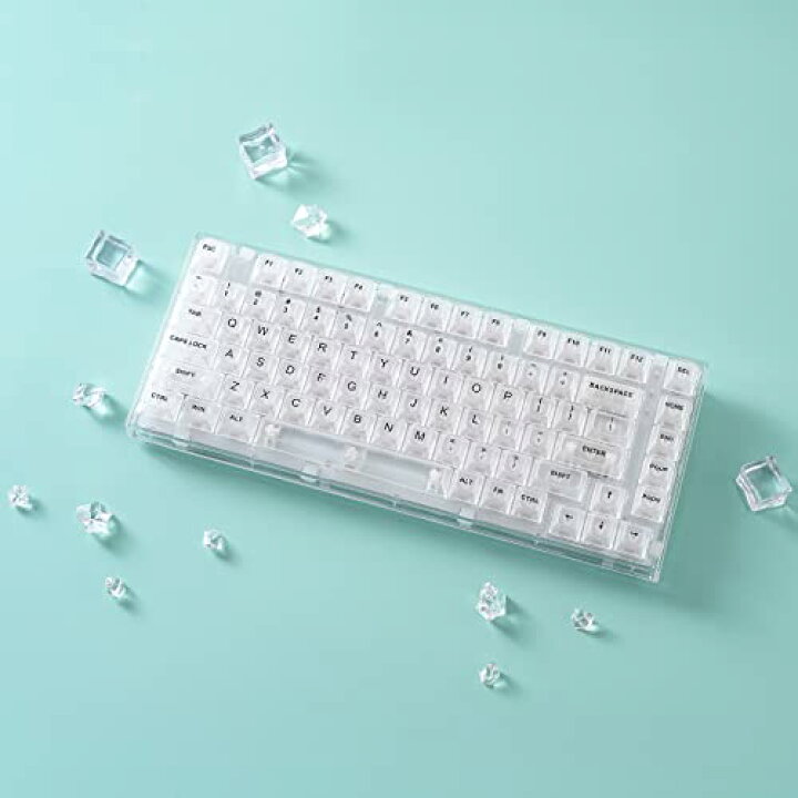 楽天市場】YUNZII X75 ホットスワップメカニカルキーボード 透明なキー 