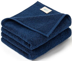 AIFY フェイスタオル 厚手 ホテル仕様 2枚セット 敏感肌 肌荒れ 肌触りが良い ふわふわ 髪に優しい 軽量速乾 瞬間吸水 抗菌防臭 毛落ちしにくい 耐久性 赤ちゃん エステ サロン 綿 無地 ギフト