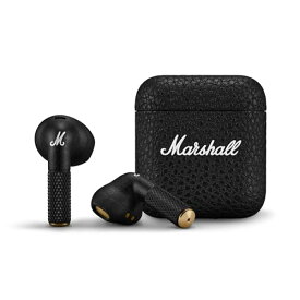 Marshall 完全ワイヤレスイヤホン Minor IV ブラック Bluetooth/Qi充電対応/通話対応 国内正規品