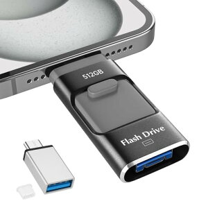USB 512GB Avsv Aoʐ^ۑ 4in1 iPhoneΉ USB X}z f[^ۑ Ot USB iOS/Type-C/USB/Micro USB e tbV  f[^obNAbv
