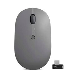 Lenovo GO ワイヤレス マルチ デバイス マウス ダークグレー
