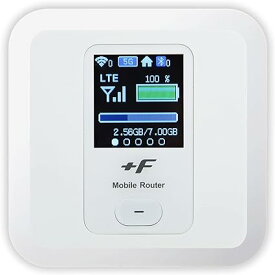 富士ソフト(Fujisoft) +F FS030W シャインホワイト モバイルWi-Fiルーター SIMフリー