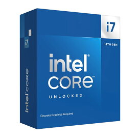 Intel CPU Corei7 14700KF 第14世代 20コア(8P+12E) 5.6GHz 代理店保証1年付/国内正規代理店品 BX8071514700KF/AZ