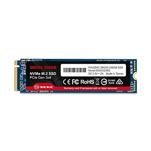  SEKC SSD 256GB NVMe M.2 2280 PCIe Gen3.0x4 SSD (^) 3D NAND őǏox1700MB/sAő发x1000MB/s SM250256G