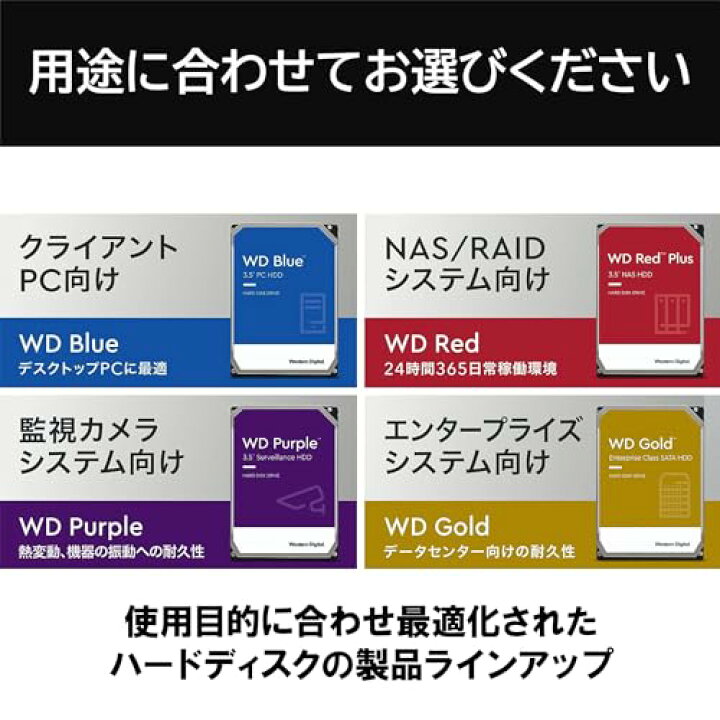 楽天市場】Western Digital ウエスタンデジタル WD Red Plus 内蔵 HDD 