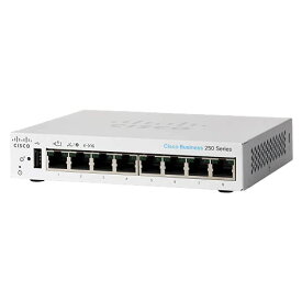 シスコシステムズ (Cisco) スイッチングハブ 8ポート スマートスイッチ ギガビット 金属筐体 静音ファンレス 国内正規代理店品 法人向け 制限付きライフタイム保証 CBS250-8T-D-JP