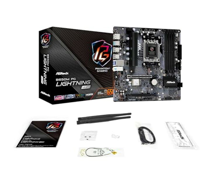 楽天市場】ASRock マザーボード B650M PG Lightning WiFi AMD Ryzen  