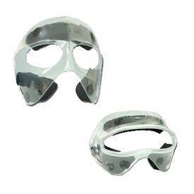 透明マスク（スポーツ用顔面保護マスク）ハーフタイプ