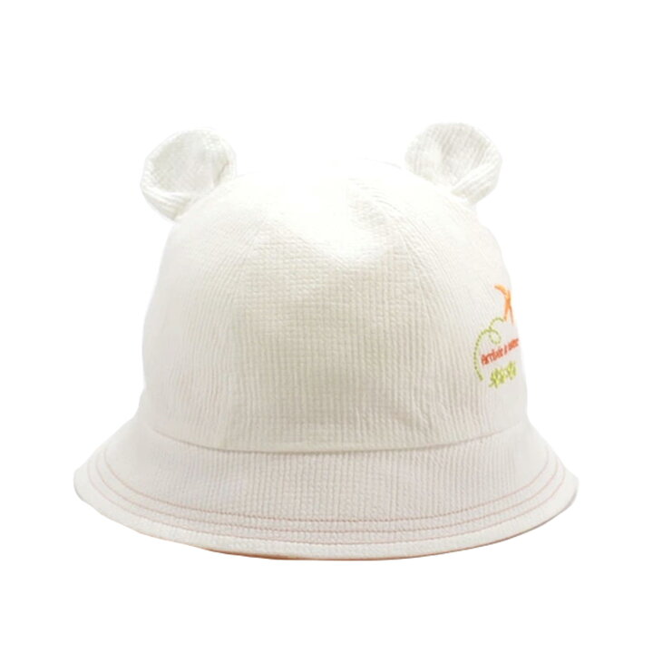 楽天市場】【ネコポス配送可】＜日本製＞赤ちゃん 耳付き帽子 42~46cm  