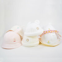 【ネコポス対応】【あす楽対応】新生児用ベビーハット耳付き帽子赤ちゃん男の子女の子日本製あごゴム付き日除けたれ付きアジャスター付きUV対策紫外線対策熱中症対策出産祝い出産ギフト出産準備散歩公園ベビーカー綿100%0歳児ビーンズファースト
