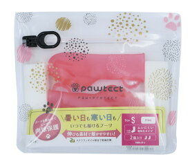 【マラソン10%OFFクーポン】ピンク　犬用オールシーズンブーツ　パウテクト