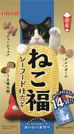 【1の日はわんDay 1日限定クーポン配布中】ねこ福 シーフード仕立て 3g×14袋【賞味期限：20250131】