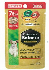 【ハッピーベル】プロフェッショナルバランスパウチ7歳から高齢犬用鶏ささみ【賞味期限 2027-12-31】