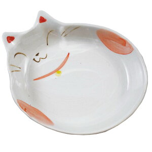【マラソン10%OFFクーポン】猫用食器 猫の耳 赤