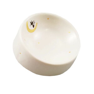 【マラソン10%OFFクーポン】猫用食器 猫の耳 Mタイプ 三日月