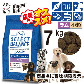 【マラソン10%OFFクーポン】セレクトバランス アダルト ラム 小粒 1才以上の成犬用 7kg【賞味期限 20261231】