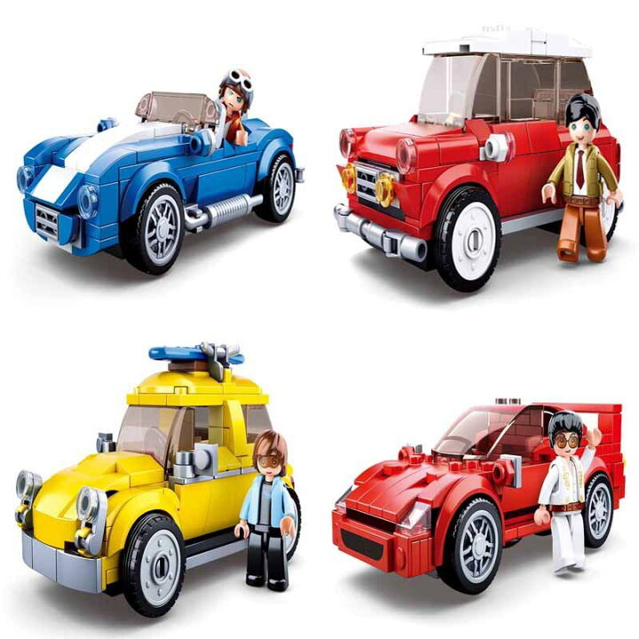 楽天市場】ブロック互換品 レゴminiカーかわいい車 お得セット 4個 