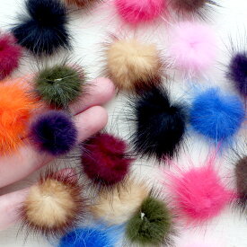 貼り付けデコパーツ ふわふわファー 11種類